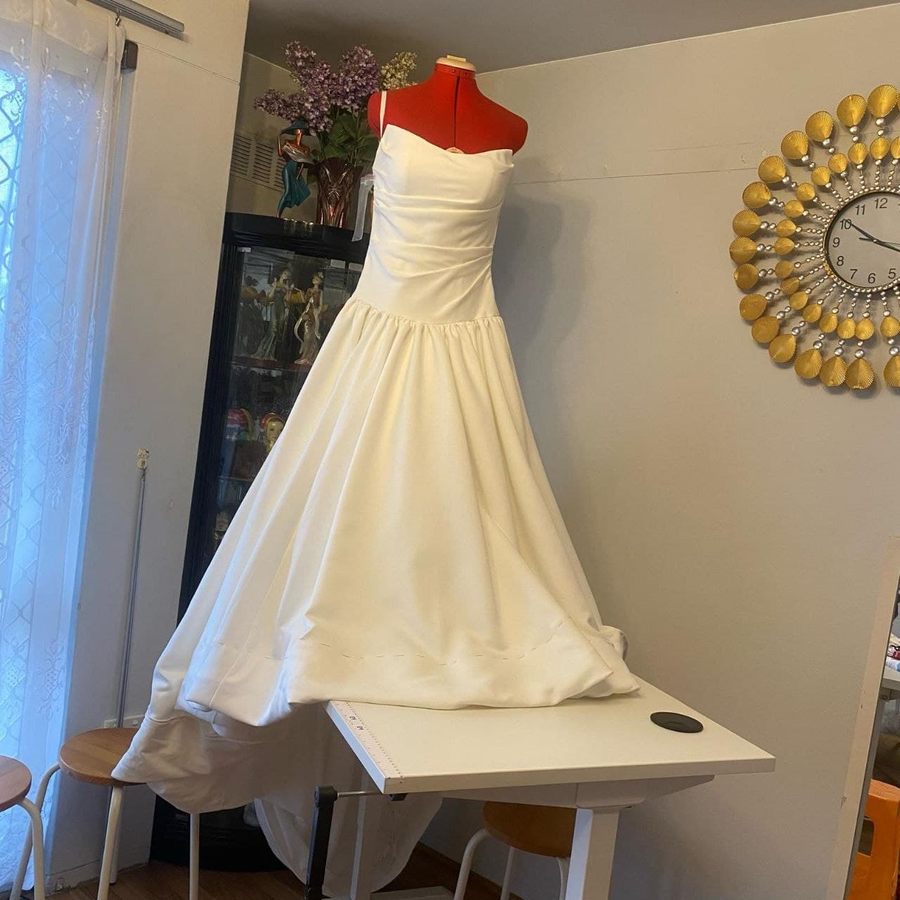 Wedding dress at Irina's workshop